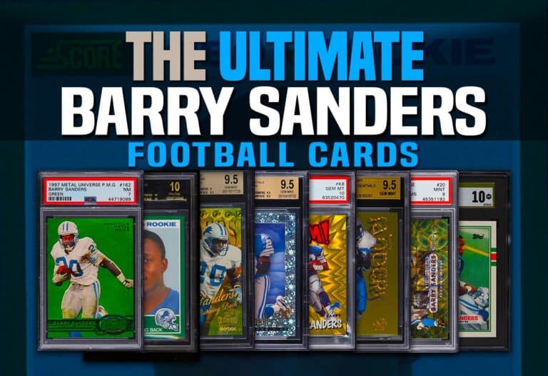 Top 15 Barry Sanders Football Cards & Rookie Card Values