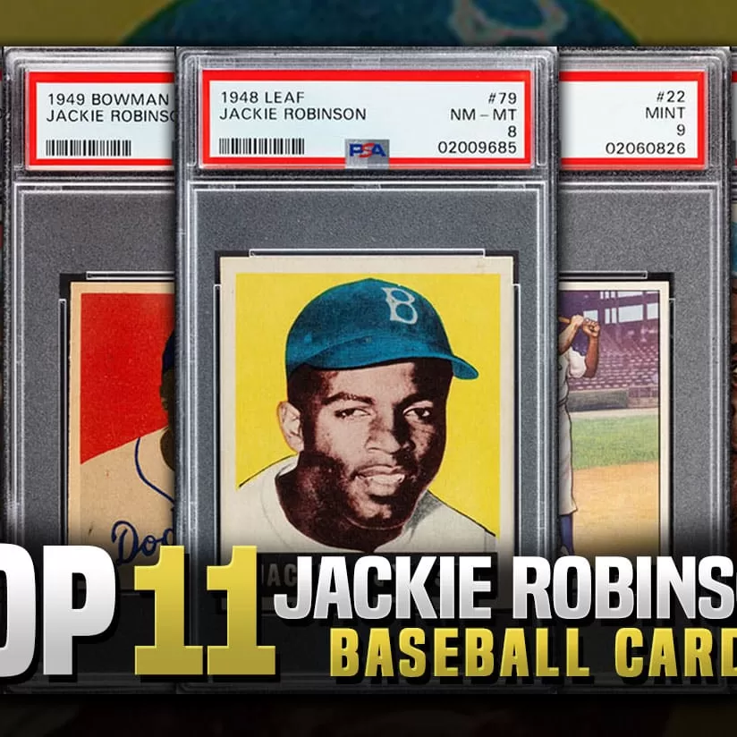 Jackie Robinson Baseball Kort Tilbake Complete Jackie Robinson